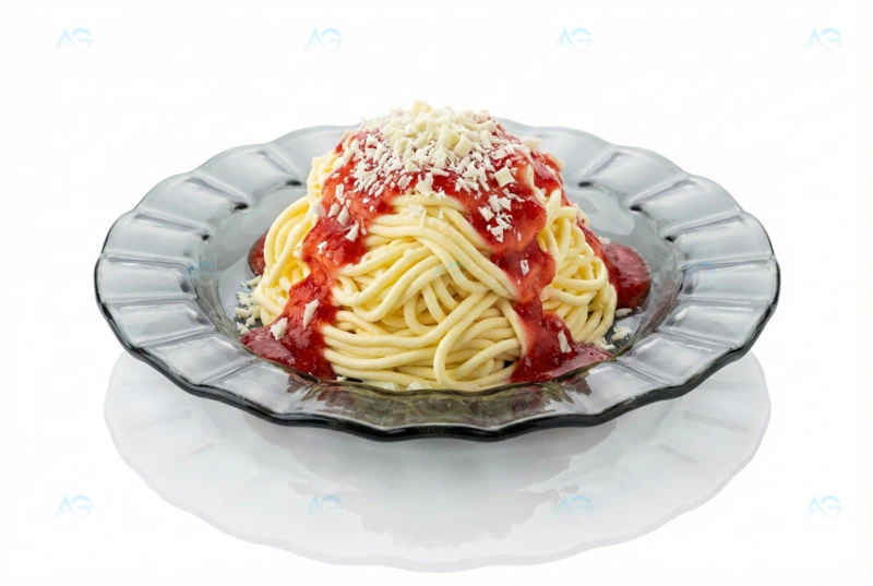 Spaghettieis Teller | 205mm | Grau