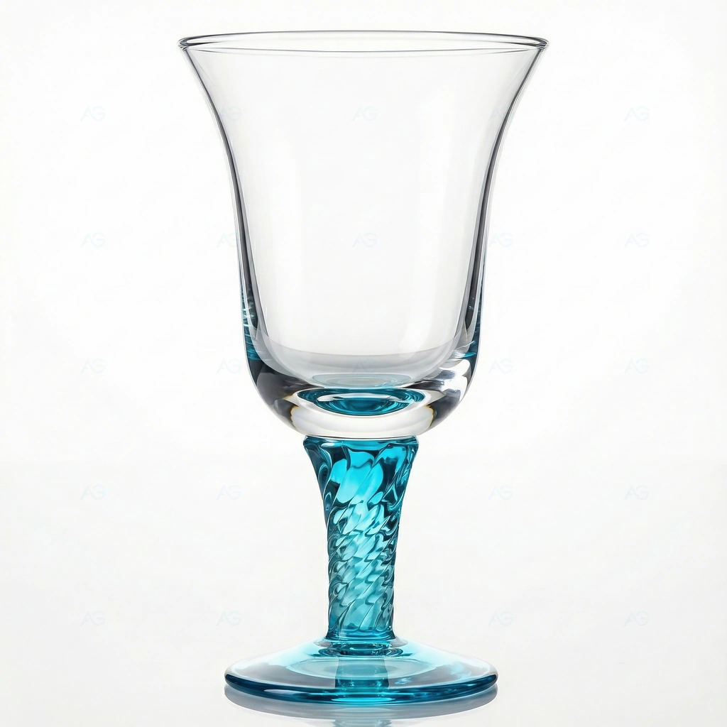 Bassano First | Eisglas | Eisbecher Handgefertigtes Eisglas Bassano First türkisblau 400ml - ADRIAGEL® Höhen-Champion mit 20.5cm und charakteristischem Milano-Design für Instagram-würdige Vertical-Layering-Kreationen