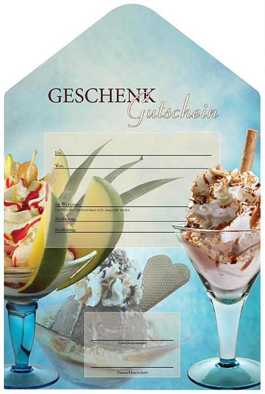 Gutschein Gelato 3 / VPE = 50 Stück