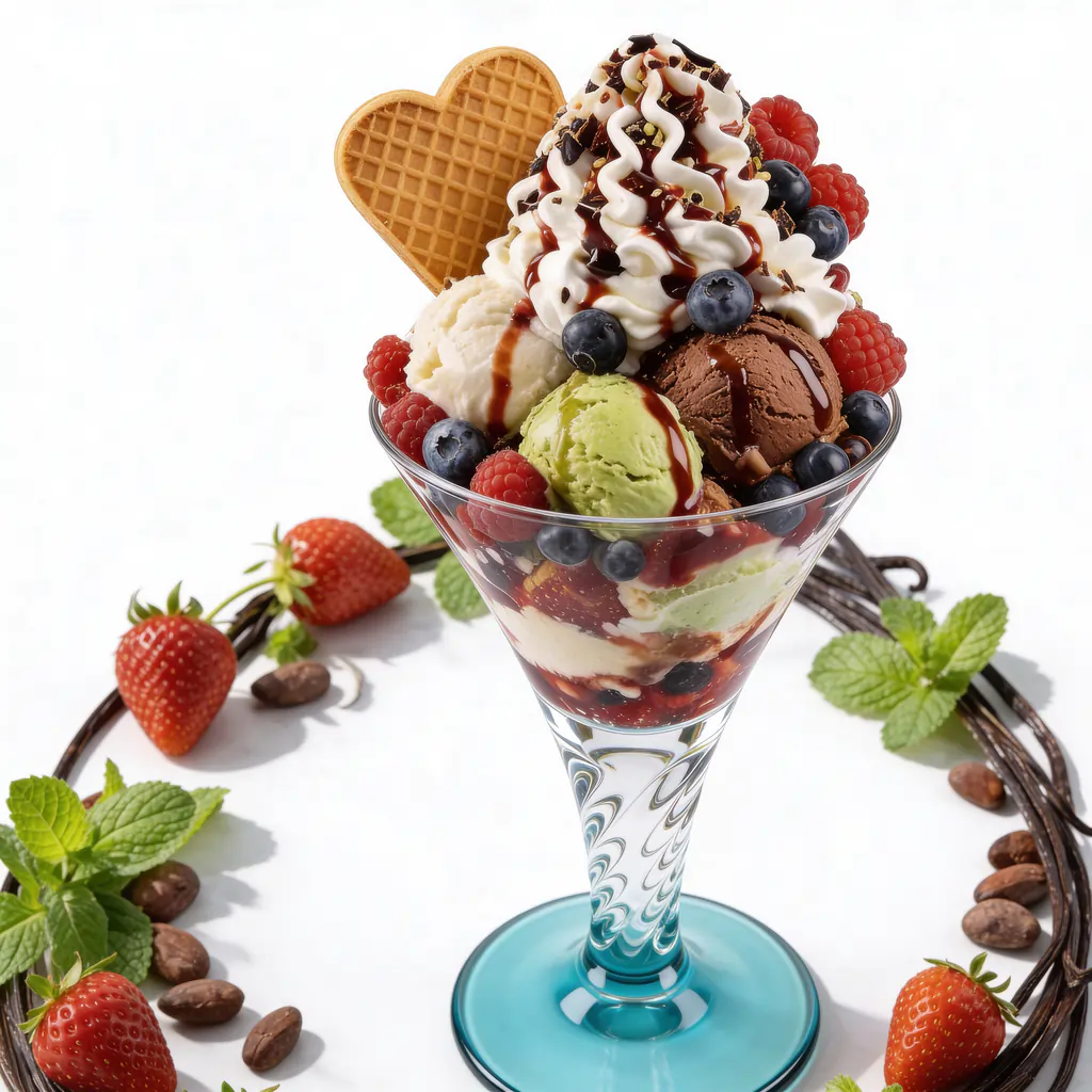 Klassische Eisbecher (4+ Kugeln)