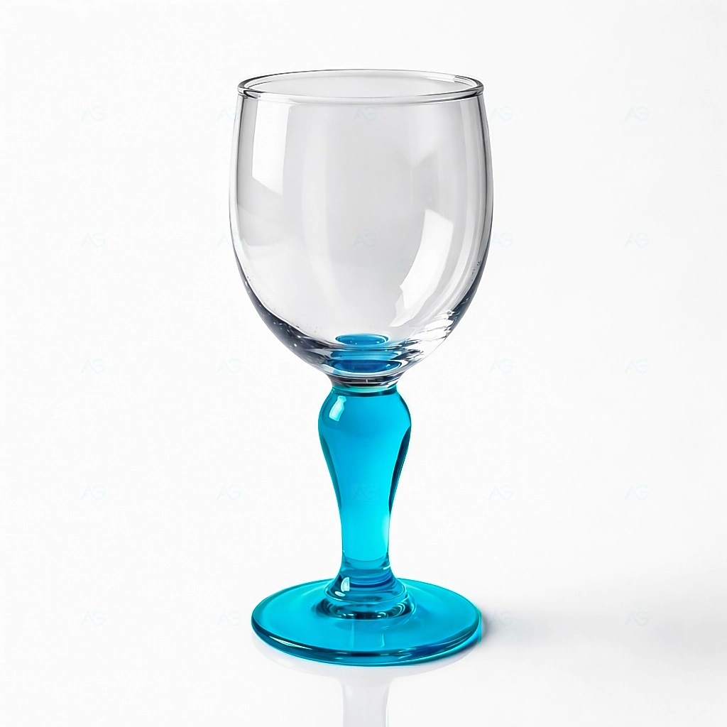Premium XXL-Eisglas Grande Napoli türkisblau 700ml im 6er-Set von ADRIAGEL® - absoluter Volumen-Rekordhalter mit 236mm Höhe und charakteristischem türkisfarbenem Spiral-Stiel für majestätische XXL-Coppa della Casa und Sharing-Desserts