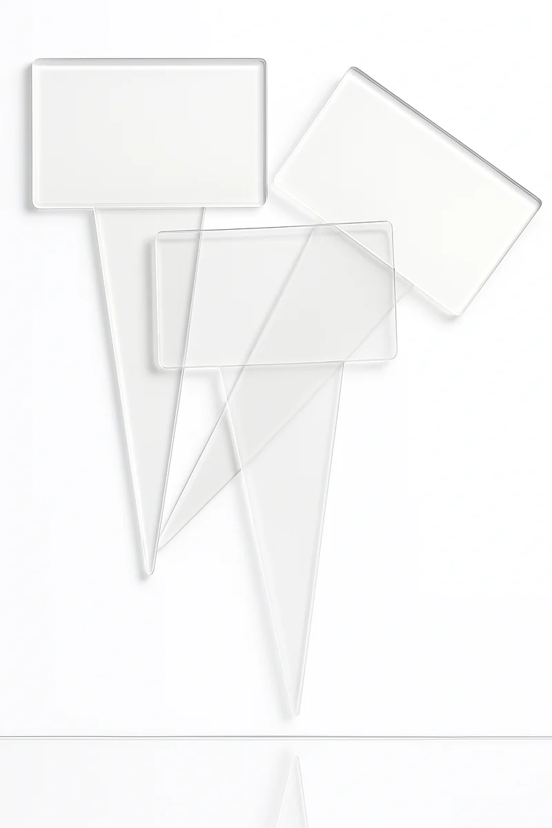 Steck-Sortenschild / klar / 2 Seitig / Pack = 10 Stück